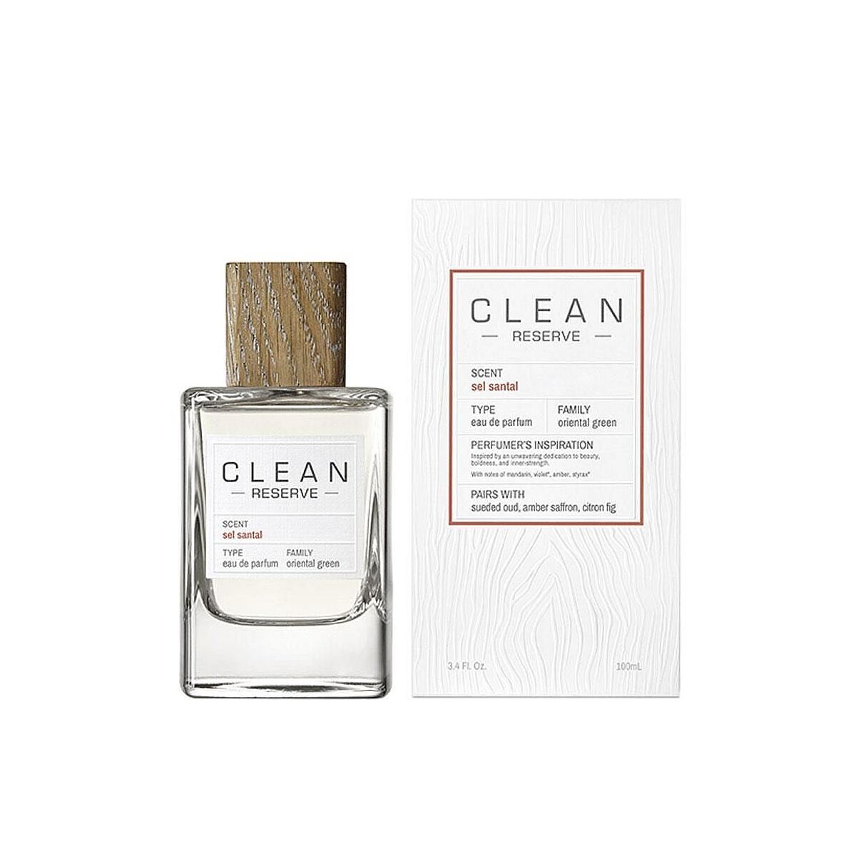 Unisex Perfume Clean Sel Santal EDP 100 ml by Clean