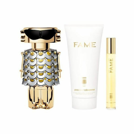 Set Profumi Femminili Paco Rabanne Fame EDP Tre Pezzi Confezione Regalo Originale Per Lei by Paco Rabanne