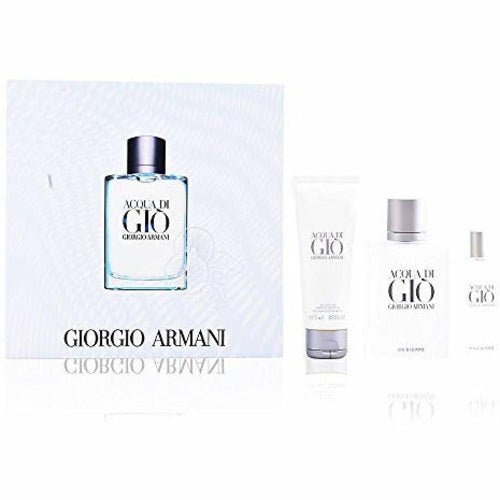 Acqua Di Gio Gift Set 100ml EDT + 75ml Shower Gel + 15ml EDT